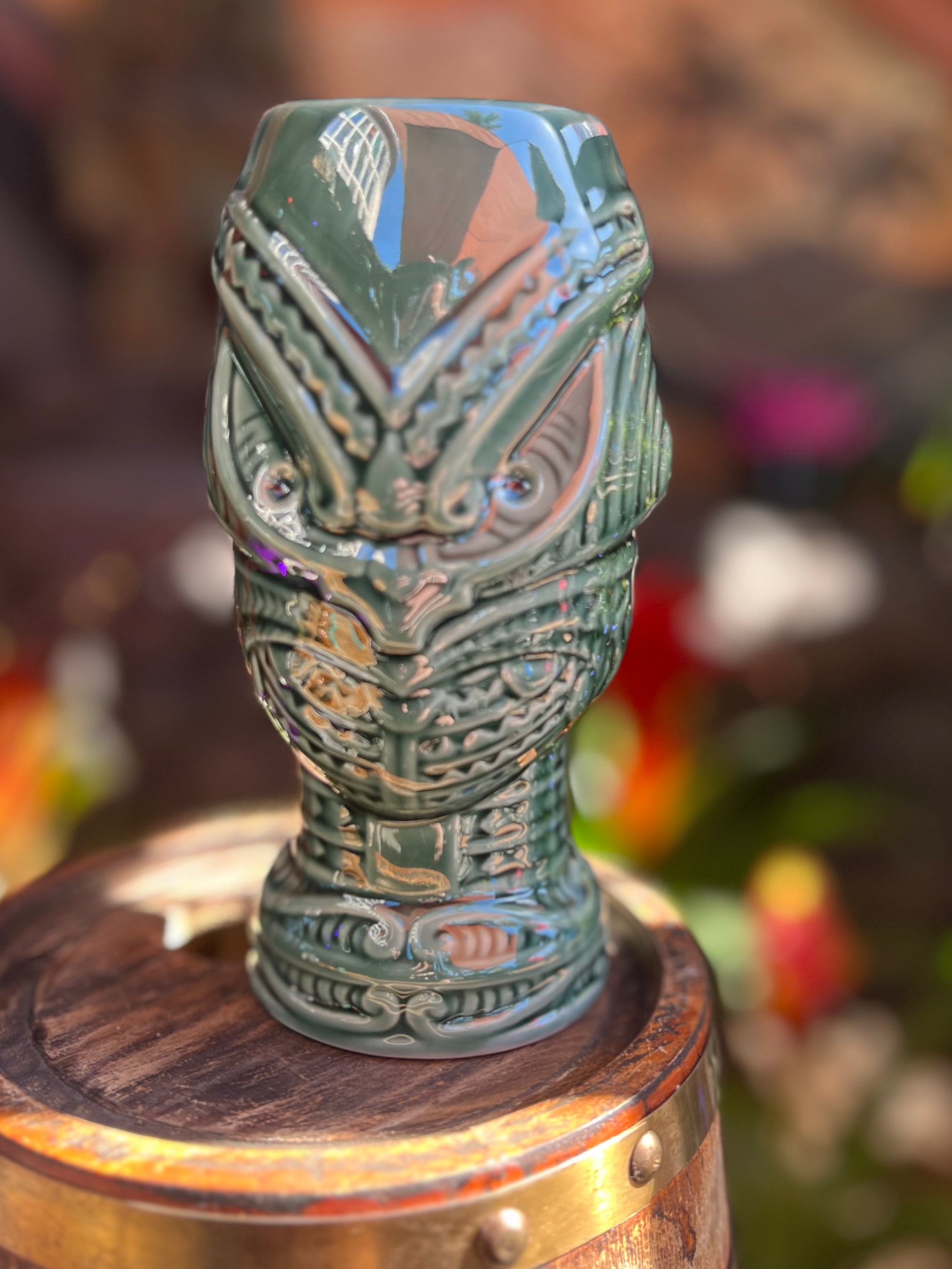 Maori Headhunter Mug (Green or Brown) – VenTiki Lounge and Lanai