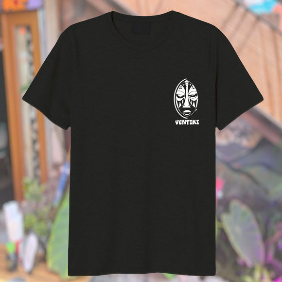 VenTiki Mask T-Shirt in Black - Designed by Moni