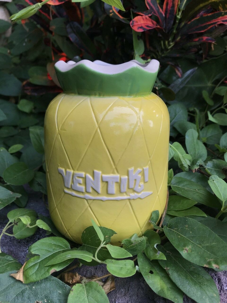 Ventiki Tiki Tony Pineapple Tiki Mug Ventura California newest Munktiki Imports